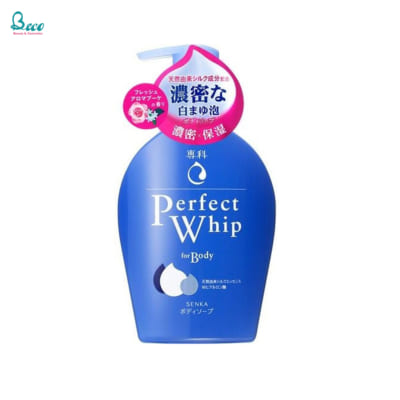 Sữa Tắm Shiseido Senka Perfect Whip For Body Mau Xanh