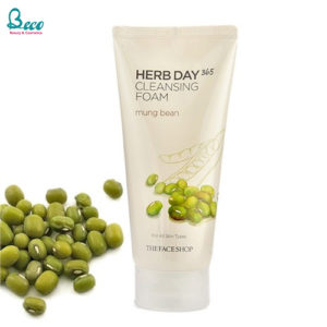 sữa rửa mặt đậu xanh