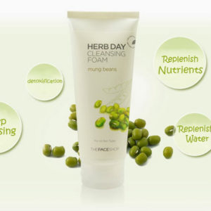 sữa rửa mặt đậu xanh