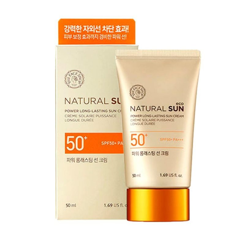 Kem Chống Nắng Đa Chức Năng NATURAL SUN ECO POWER LONG-LASTING SUN CREAM SPF50+ PA+++