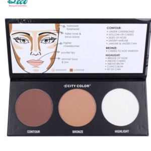Bảng Phấn Tạo Khối Và Highlight 3 ô City Color Contour Palette