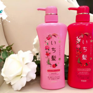 Set Dầu Gội Và Xả Ichikami Màu Hồng Phục Hồi