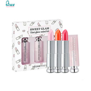 Set 3 Cây Son Dưỡng Secret Key Sweet Glam Tint Glow Mini Kit