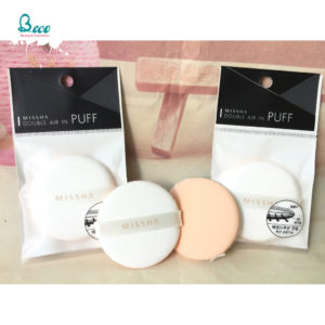 Set Bông Phấn The Face Shop Round flocked Puff