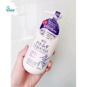 Sữa Dưỡng Thể Hatomugi UV Milky Gel Chống Nắng SPF31 PA+++