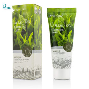 Sữa Rửa Mặt Trị Mụn Kiềm Dầu 3W Clinic Cleansing Foam Green Tea