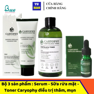 Nước Hoa Hồng Trị Mụn 3 In 1 Caryophy Portulaca Toner 300ml