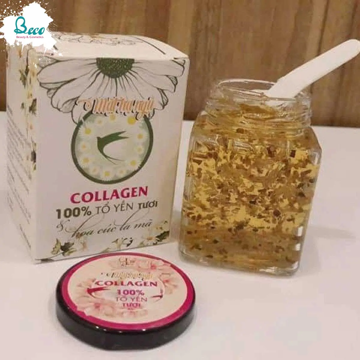 Mặt Nạ Tươi Collagen Yến Cúc La Mã Và Cánh Hoa Đào