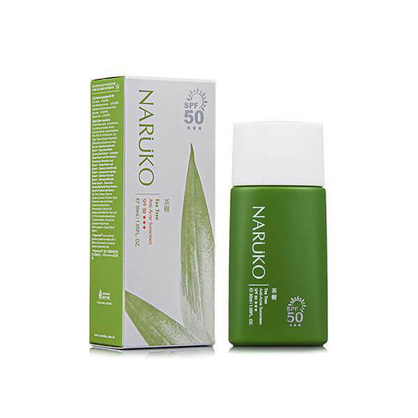 Kem Chống Nắng Naruko Tea Tree Anti-Acne Sunscreen SPF50