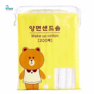 BÔNG TẨY TRANG SILUBI LINE FRIENDS vàng