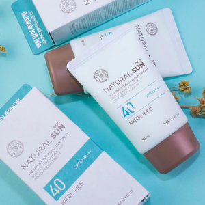 KCN natural sun Eco No Shine Hydrating Sun Cream SPF40 The Face Shop 4