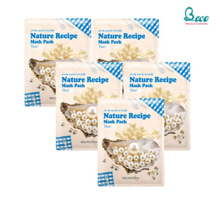 Mặt nạ dưỡng da Secret Key Nature Recipe Mask Pack ngọc trai