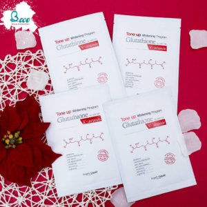 Mặt nạ tone up whitening program glutathione 7day 1