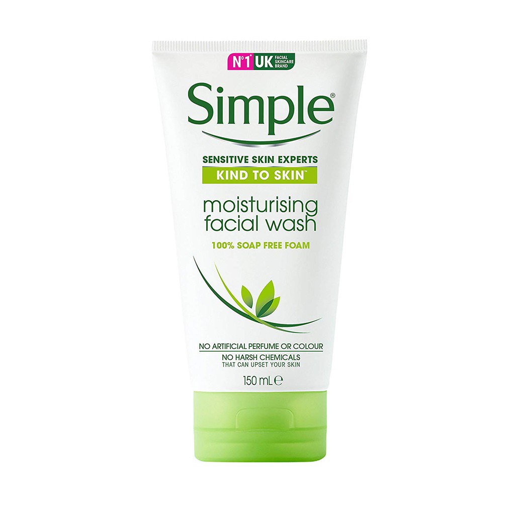 Sữa rửa mặt Simple Kind To Skin Moisturising Facial Wash 150ml