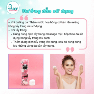 Bông tẩy trang Hatsu Nhật Bản 150 miếng