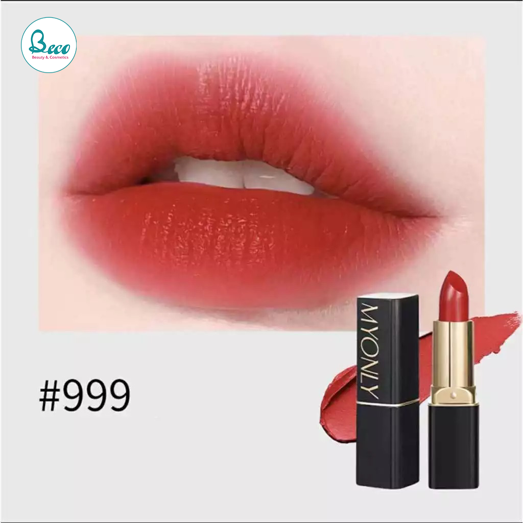 Son thỏi MYONLY chính hãng bền màu lâu trôi - #999 Đỏ thuần