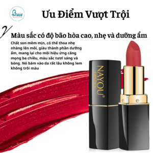 Son Thỏi Lì NAYOU Dưỡng Ẩm Chống Thấm Nước