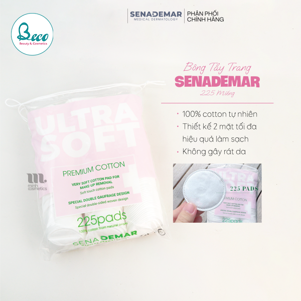 Bông tẩy trang cao cấp Sena Derma