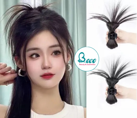 Tóc Giả Đuôi Ngựa Sang Chảnh Kẹp Tóc Bốn Màu 