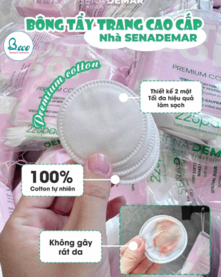 Bông tẩy trang cao cấp Sena Derma
