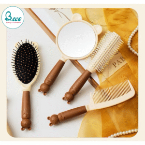 Set 4 Món Lược Gương Trang Điểm Cầm Tay Siêu Xinh