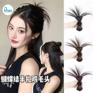 Tóc Giả Đuôi Ngựa Sang Chảnh Kẹp Tóc Bốn Màu