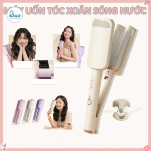 Máy Uốn Tóc Xoăn Sóng Nước 3 Trục Gốm Sứ Ceramic Cao Cấp