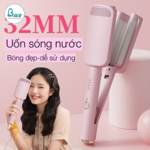 Máy Uốn Tóc Xoăn Sóng Nước 3 Trục Gốm Sứ Ceramic Cao Cấp