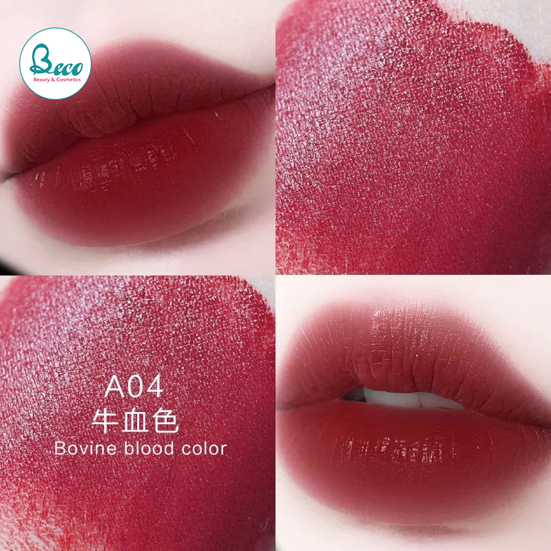 Son Nhung Lì HLLR Không Khô Môi Bền Màu Lâu Trôi A04