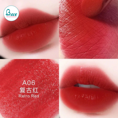 Son Nhung Lì HLLR Không Khô Môi Bền Màu Lâu Trôi A06