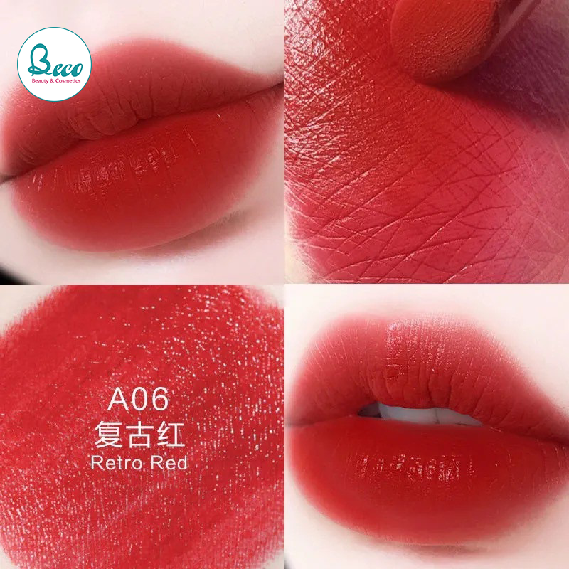 Son Nhung Lì HLLR Không Khô Môi Bền Màu Lâu Trôi A06