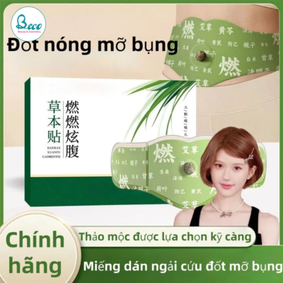 Miếng dán tan mỡ ngải cứu thảo dược