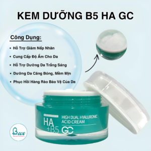 Kem dưỡng cấp ẩm phục hồi da HA + B5 GC