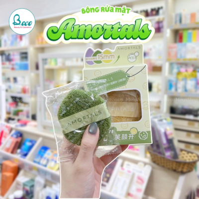 Set 3 mút rửa mặt bọt biển Amortals 