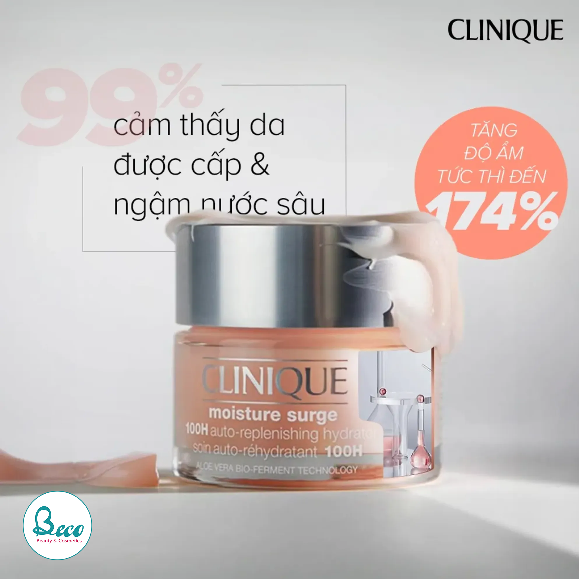 Kem dưỡng da Clinique Moisture Surge 100H Auto-Replenishing 15ml