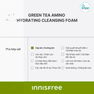 Sữa Rửa Mặt Innisfree Dưỡng Ẩm Chiết Xuất Từ Trà Xanh 150g