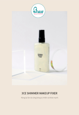 Xịt Khoáng Khóa Lớp Makeup 3CE Shimmer Makeup Fixer