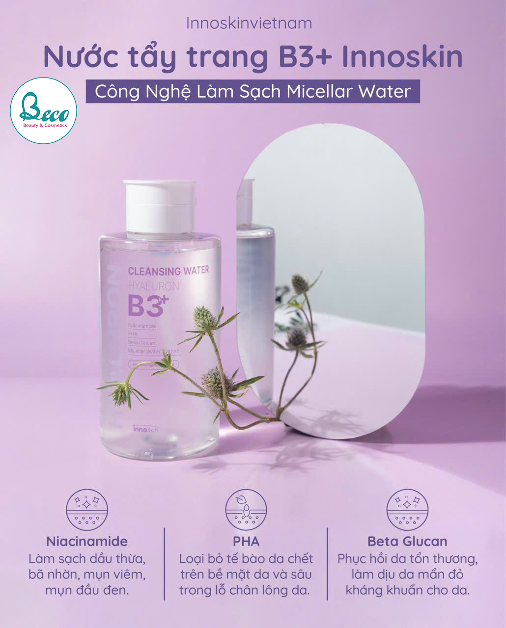 Nước tẩy trang B3 INNOSKIN